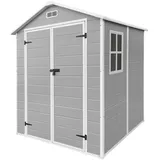 ECD Germany Gartenhaus 1,51 x 1,82 m Hellgrau