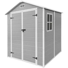 ECD Germany Gartenhaus 1,51 x 1,82 m Hellgrau