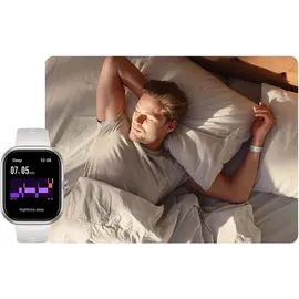 Honor Choice 49 mm BT Kunststoffgehäuse weiß Sportarmband weiß One Size