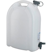 Pressol Wasserkanister 20L weiß stapelbar PE mit Ablasshahn