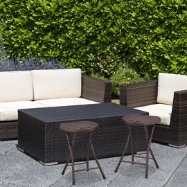 Relaxdays Klapphocker 2er Set Bastian braun