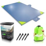 ARiety Picknickdecke wasserdicht Ultraleicht - XXL Outdoor Decke ideal als Stranddecke, Regenponcho oder Sitzunterlage für Strand, Camping, Wandern, Backpacker, Yoga, Festival