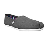 TOMS ALPARGATA Loafer Flat Espadrille Canvas Damen Grau 35,5 EU