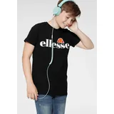 Ellesse T-Shirt 'Malia' - Schwarz,Orange,Weiß