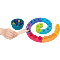 goki Lernspielzeug Farbsortierspiel und Adventsspirale (34-St), aus Holz nd Wollfilz, viele Spielmöglichkeiten