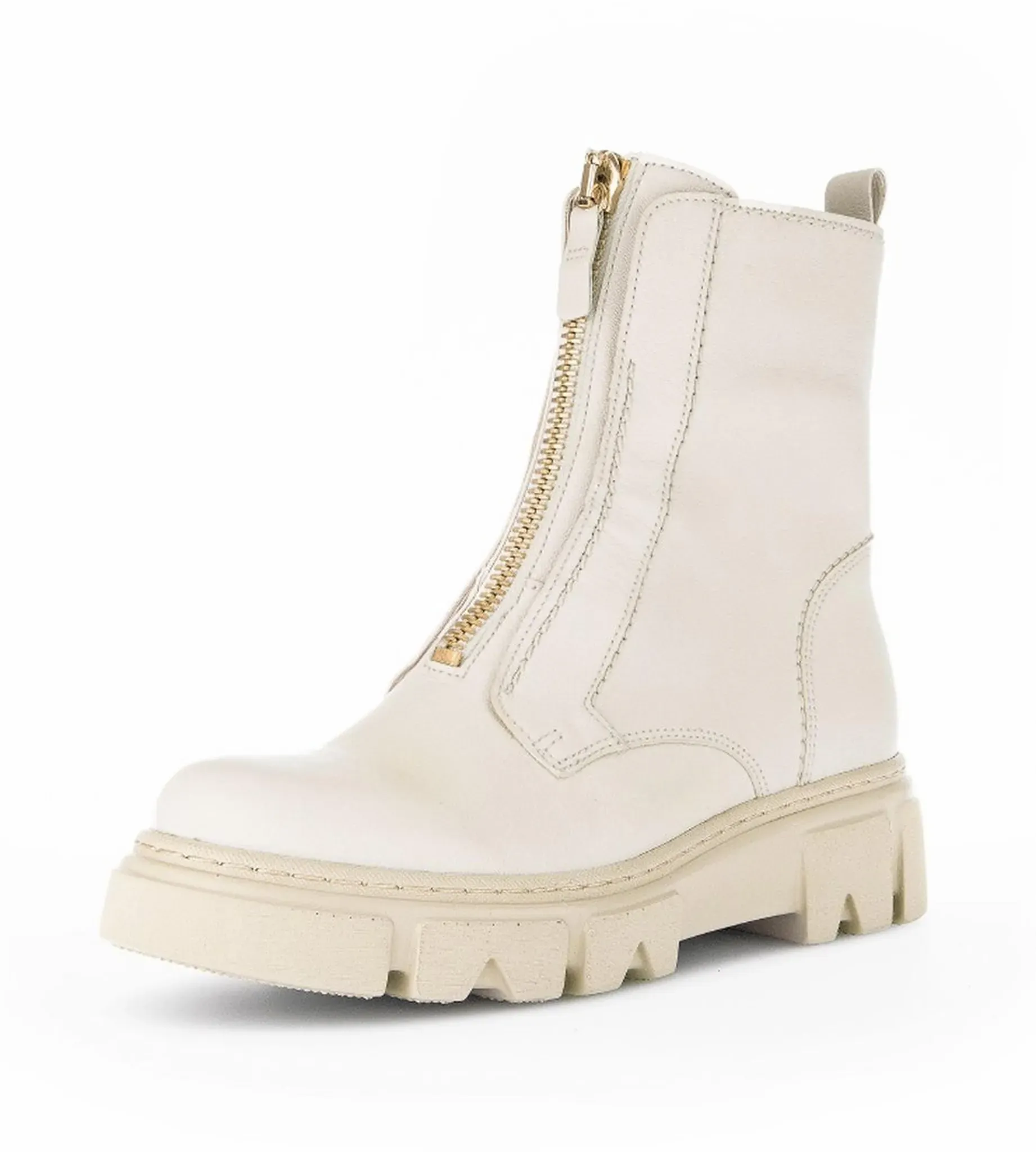 Les bottines en cuir nappa mouton  Gabor blanc