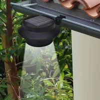 VidaXL Solar-Außenleuchten für Zaun 12 Stk. LED Schwarz