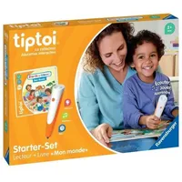 Ravensburger - tiptoi® - Starter Set - Reader + Book Search and Find 'My World' - Elektronisches Lernspiel, ohne Bildschirm - Ab 2 Jahren - Französische Version - 00174