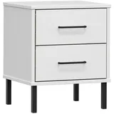 vidaXL Nachtschrank Oslo 40 x 30 x 50 cm Weiß