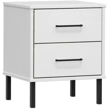 vidaXL Nachtschrank Oslo 40 x 30 x 50 cm Weiß