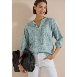 Cecil 3/4-Arm Tunika mit Blätterprint - Blau