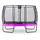 EXIT TOYS EXIT Elegant Premium Trampolin 244x427cm mit Deluxe Sicherheitsnetz - lila