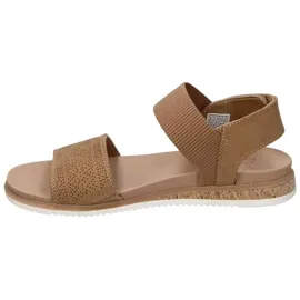 SKECHERS Damen Desert Kiss Low Top Look Flache Sandale, Kastanie, 42 EU