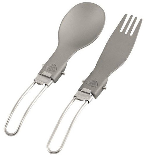 Robens Folding Alloy Cutlery Set - Besteck - Grey