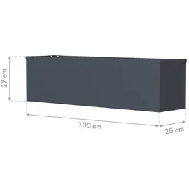 Westmann Talus Pflanzkasten 100 x 25 x 27 cm Anthrazit