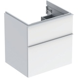 GEBERIT iCon Waschtischunterschrank 2 Schubladen, weiß/lackiert hochglänzend