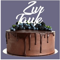 Area17 Cake Topper aus Acryl zur Taufe Kuchendeko Tortenstecker