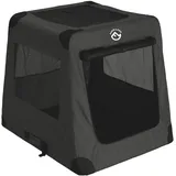 FARM-LAND Autotransportbox Grün - L 82cm x B 58cmx H 68cm Hundebox faltbar