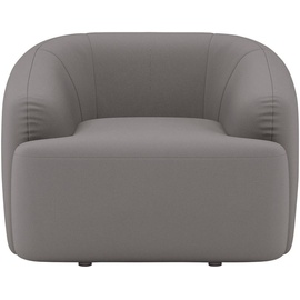INOSIGN Sessel »Nergal, B/T/H, 120/110/81 cm«, Großer Sessel mit Wellenunterfederung, in verschiedenen Farben grau