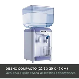 Jocca Wasserspender mit 7 Liter Tank, Kühlsystem 10-15°C, BPA-frei, Weiß-Lila