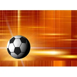 Fototapete PAPERMOON "Fußball", bunt, B:3,00m L:2,23m, Vlies, Tapeten