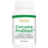 Kurkuma Kapseln Hochdosiert I Curcugreen Curcumin, Hagebutte, Vitamin D3, Vitamin C, Ingwer (60 Stk) Hohe Bioverfügbarkeit und Bioaktivität I Curcuma ProEliteX® Vitality Nutritionals by VitaminExpress