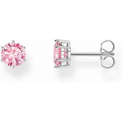 Ohrrstecker mit pinkem Zirkoniastein im Brillantschliff - Thomas Sabo Modell: H2301-051-9