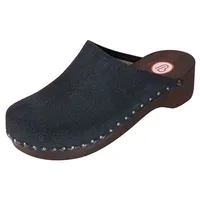 Berkemann Velours-Toeffler Unisex-Erwachsene Clogs, Blau (Blau), 38 EU