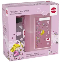 Emsa Kinder Trinkflasche & Lunchbox Prinzessin transparent