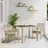 vidaXL Garten Essgruppe 3-tlg. Beige