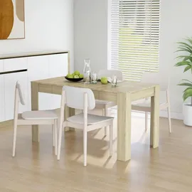 vidaXL Sonoma-Eiche 140 x 76 x 74,5 cm braun