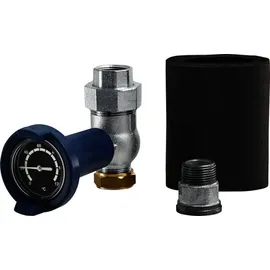 Bosch Kugelhahn 28 mm auf G 1 1/4 mit Thermometer und Isolierung
