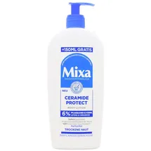 Mixa Ceramide Protect Bodylotion parfümfrei für trockene Haut, 48h intensive Feuchtigkeit, Pumpspender, 3er Pack (3 x 400ml)