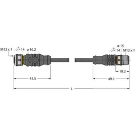 Turck Aktuator- u. Sensorleitung RKC4.4T-P #6625888