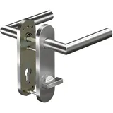 OGRO Kurzschildgarnitur CORE+ 8906 8 mm/7051K WC grau/silber
