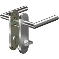 OGRO Kurzschildgarnitur CORE+ 8906 8 mm/7051K WC grau/silber