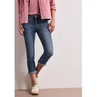 STREET ONE 7/8-Jeans - Damen, Gr. 32 - dunkelblau