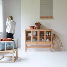 Tikamoon Vitrine 120 x 0 x 0 cm Braun