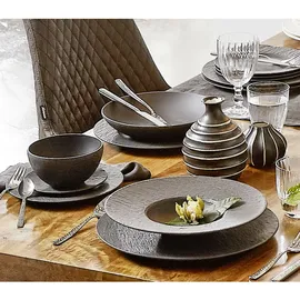 Villeroy & Boch Manufacture Rock Schale flach Schwarz 24 cm