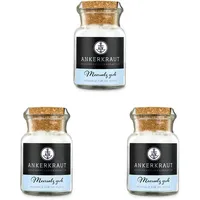 Ankerkraut Meersalz grob, Speisesalz, grobkörniges Meersalz, 170g im Korkenglas (Packung mit 3)
