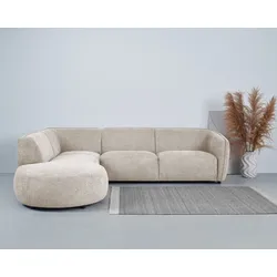 Ecksofa ANDAS "Ostrup", beige, B:273cm H:73cm T:250cm, 100% Polyester, Sofas, schlichtes modernes Design, in verschiedenen Farben