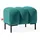 konsimo® Sitzhocker Veloursstoff 60 x 50 x 50 cm Türkis
