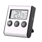 Digitales Kühlschrank thermometer, Kühlschrank thermometer mit Hochtemperaturspeicher und Alarmfunktion LCD-AnzeigeThermometer