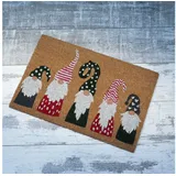 MARELIDA Fußmatte Wichtel Schmutzfangmatte Kokosmatte (Motiv: 5 Wichtel)