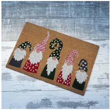 MARELIDA Fußmatte Wichtel Schmutzfangmatte Kokosmatte (Motiv: 5 Wichtel)