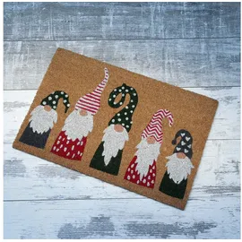 MARELIDA Fußmatte Wichtel Schmutzfangmatte Kokosmatte (Motiv: 5 Wichtel)