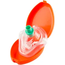 Sanismart Taschenbeatmungsmaske CPR Set Orange Pocketmaske