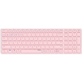 Rapoo E9700M Multi-mode Wireless Ultra-slim Keyboard rosa, USB/Bluetooth, DE (00215395)