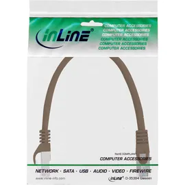 InLine InLine® Patchkabel, SF/UTP, Cat.5e, braun, 0,3m