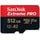 SanDisk Extreme Pro microSDXC UHS-I U3 V30 A2 512 GB+ SD-Adapter